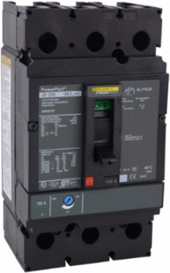 PowerPact J Circuit Breaker, 200A, 3 Pole, 600V AC, Thermal-Magnetic