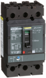 PowerPact J Circuit Breaker, 225A, 3 Poles, 600V AC, 18kA, Thermal-Magnetic