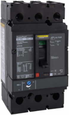 PowerPact J Circuit Breaker 250A 3 Pole 600V AC 18kA Thermal-Magnetic