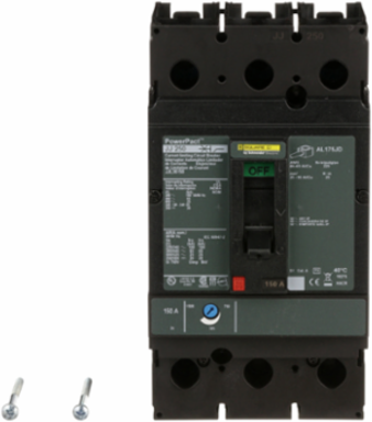 PowerPact J Circuit Breaker, 150A, 3 Pole, 600VAC, 25kA, Thermal Magnetic
