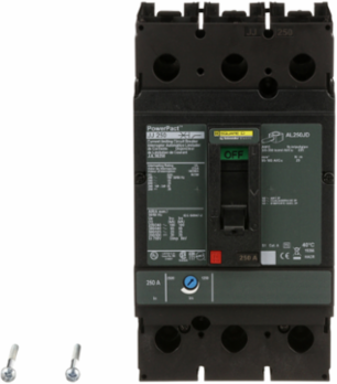 PowerPact J Circuit Breaker 250A, 3 Pole, 25kA, 600VAC, Thermal Magnetic