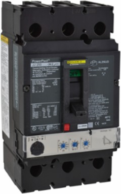 PowerPact J Circuit Breaker, 250A, 3 Pole, 600VAC, 25kA