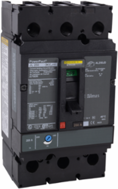 PowerPacT J Circuit Breaker, 200A, 3 Pole, 600VAC, 50kA, Thermal-Magnetic