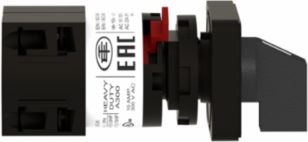 Complete Cam Switch, 1 Pole, 10A, 30mm x 30mm, IP65, with Marking 0-1