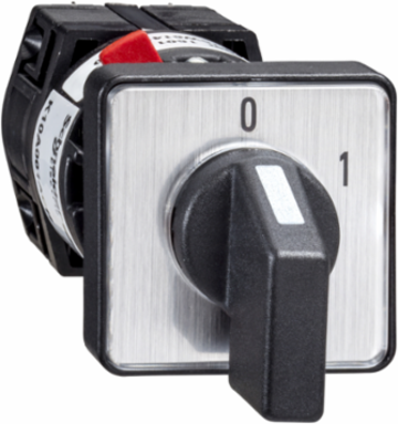 Complete Cam Switch, 1 Pole, 10A, 30mm x 30mm, IP65, with Marking 0-1