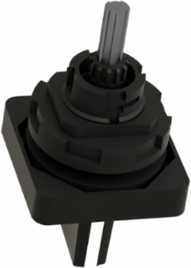 Harmony K Cam Switch Operating Head, 45x45mm Plate, IP65, Black Handle