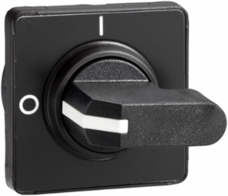 TeSys Vario Rotary Handle 45x45mm IP65 Black, Without Padlocking