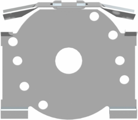 Quick Assembly Device for 35mm DIN Rail Mounting with 2 Fixing Screws