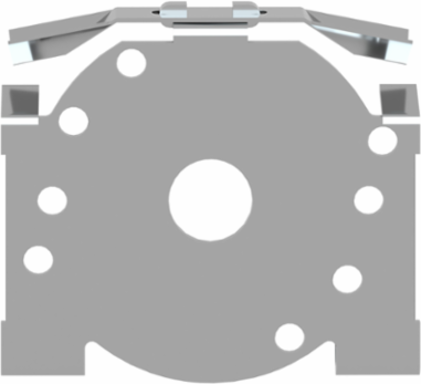 Quick Assembly Device for 35mm DIN Rail Mounting with 2 Fixing Screws