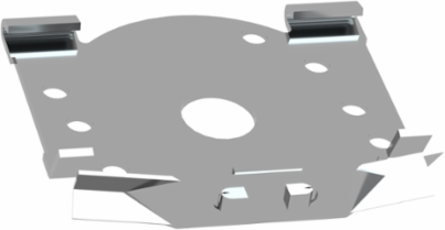 Quick Assembly Device for 35mm DIN Rail Mounting with 2 Fixing Screws