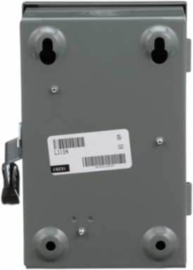 Light Duty Fusible Safety Switch 30A 1 Pole 120V AC NEMA 1