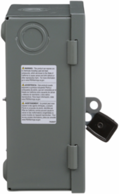 Light Duty Fusible Safety Switch 30A 1 Pole 120V AC NEMA 1