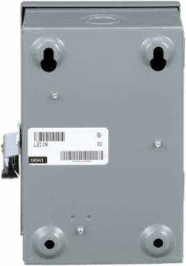 Light Duty Fusible Safety Switch, 30A, 2 Poles, 120VAC, NEMA 1