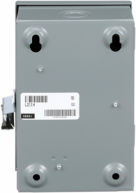 Light Duty Fusible Safety Switch, 30A, 2 Poles, 120VAC, NEMA 1
