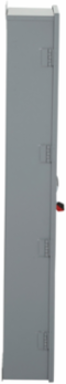 Circuit Breaker Enclosure, 250-600A, 3 Pole, NEMA 12/3R, Steel, 57.5 Inch Height