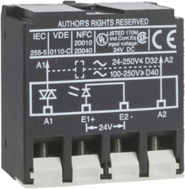 TeSys Deca Solid State Interface Module - 24V DC, 250V AC, 3P