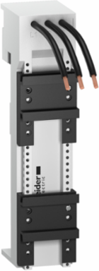 Mounting plate, Linergy BZ, 32A, 3P, 45 x 200mm, 1 way, for GV2 LE, GV2 P, GV2 ME+LC1D, Grey