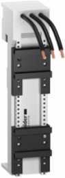 Mounting plate, Linergy BZ, 32A, 3P, 45 x 200mm, 1 way, for GV2 LE, GV2 P, GV2 ME+LC1D, Grey