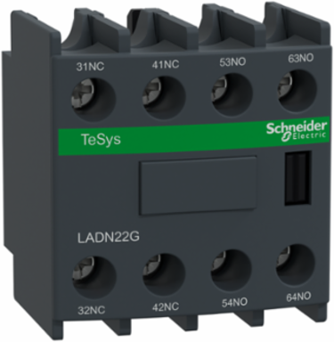 TeSys Deca Auxiliary Contact Block, 2NO+2NC, 690V AC, Front Mounting