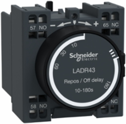 TeSys Deca Time Delay Auxiliary Contact Block, 1NO+1NC, Off Delay 10-180s