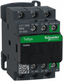 TeSys Deca Contactor 3P 9A 24-60V AC/DC with Screw Clamp Terminals