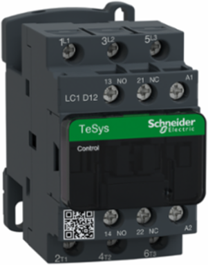 TeSys Deca Contactor 3P 12A 480V AC Coil, Screw Terminals