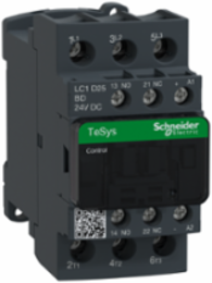 TeSys Deca Contactor 3P 25A 24V DC Coil, IP20, 45mm Width