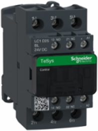 TeSys Deca Contactor, 3P, 25A, 24V DC Coil, Compact 45mm Width