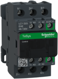TeSys Deca Contactor 3P 25A 48-130V AC/DC Coil 45mm Width