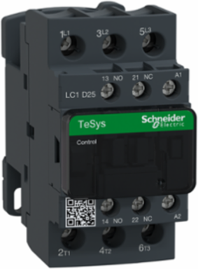 TeSys Deca Contactor 3P 25A 380V AC 50/60Hz, Screw Clamp Terminals