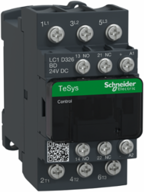 TeSys Deca Contactor, 3 Poles, 32A, 24V DC Coil, Compact 45mm