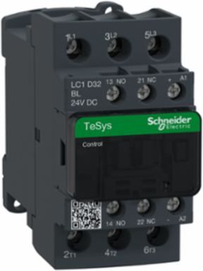 TeSys Deca Contactor, 3P, 32A, 24V DC Coil, 45mm Width