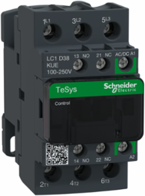 TeSys Deca Contactor 3P 38A 100-250V AC/DC Coil IP20