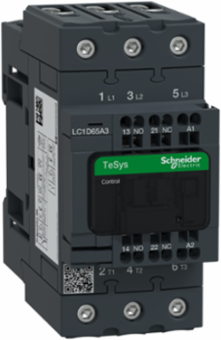 TeSys Deca Contactor, 3P, 65A, 24V AC Coil, IP20 Protection