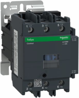 TeSys Deca Contactor 3P 80A 120V DC Coil 85mm Width
