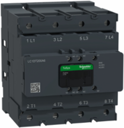Contactor, Tesys Deca Advanced, 4P(4NO), 160A UL General Purpose, 24-60V AC/DC coil,lugs-ring or bars