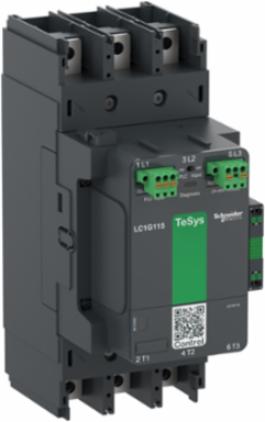 Contactor, high power, TeSys Giga, advanced version, AC-3, <= 440V, 115A, 3 pole/NO, 24-48VAC/DC coil