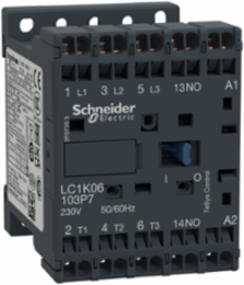 TeSys K Contactor 3P, 6A, 24V AC Coil, 45mm Width