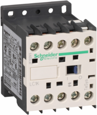 TeSys K Contactor 3P 6A 24V AC Coil, 1 NO Auxiliary, 45mm Width