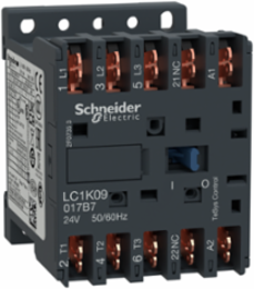 TeSys K Contactor 3P 9A 24V AC Coil 45mm Wide