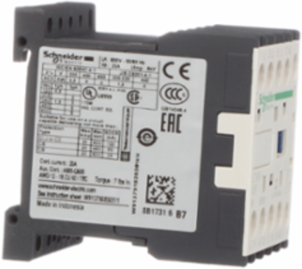 TeSys K Contactor, 3P, 9A, 24V AC Coil, Compact Size