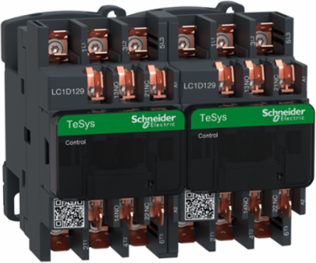 TeSys Deca Reversing Contactor 3P 12A 24V AC Coil
