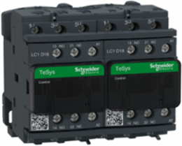 TeSys Deca Reversing Contactor 3P 18A 440V AC 24V Coil 90mm Width