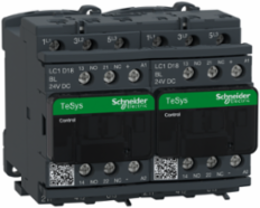 TeSys Deca Reversing Contactor 3P 18A 24V DC Low Consumption 90mm
