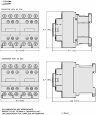 TeSys Deca 3 Pole Reversing Contactor, 25A, 120V AC Coil, IP20