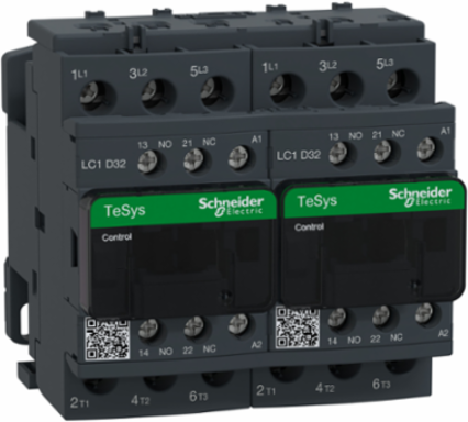 TeSys Deca Reversing Contactor 3P 32A 440V AC-3 90mm Width