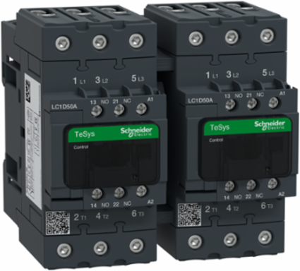 TeSys Deca Reversing Contactor 3P AC-3 38A 100V Coil