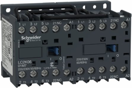 TeSys K Reversing Contactor 3P 9A 220V-230V AC with 1 NC Contact