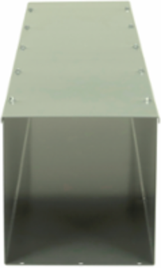 Square-Duct Wireway 12 Inch x 12 Inch 5 Feet Long Hinged Cover NEMA 1