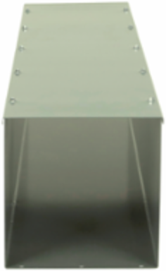 Square-Duct Wireway 12 Inch x 12 Inch 5 Feet Long Hinged Cover NEMA 1